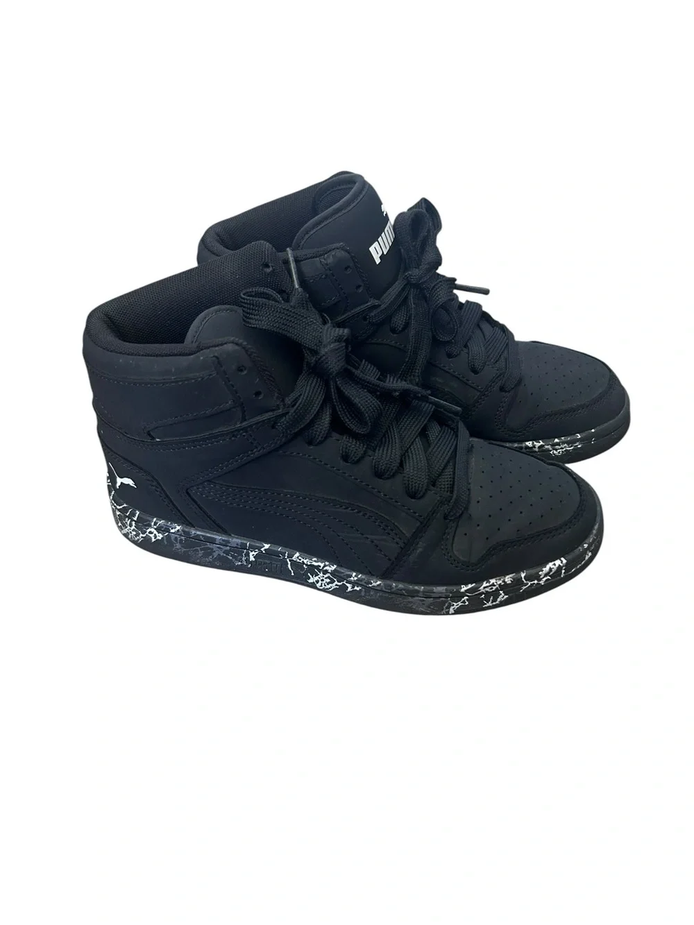 Puma Kids' Rebound LayUp Mountain Park High Top Sneakers Size 4/22CM